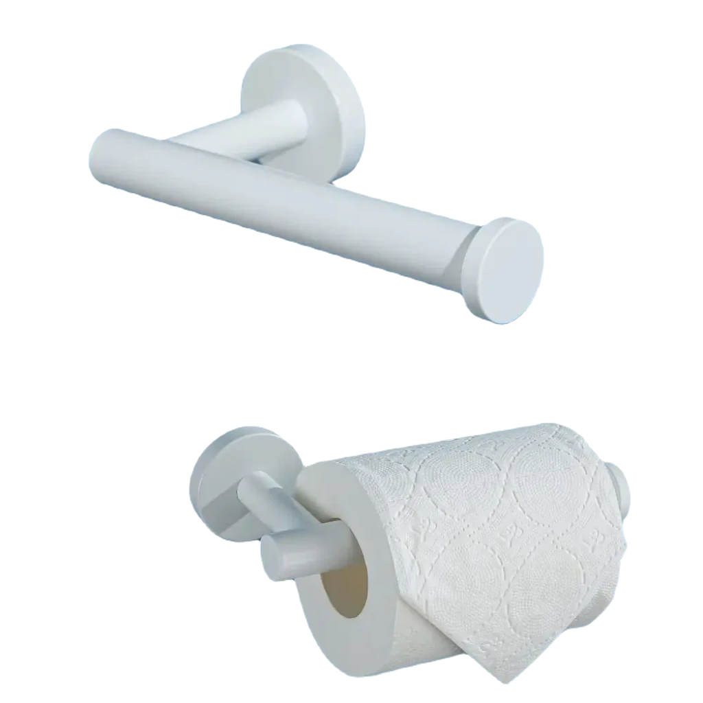 toiletrulleholder hvid