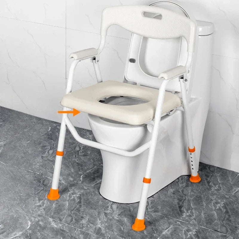 portable raised toilet seat with arms