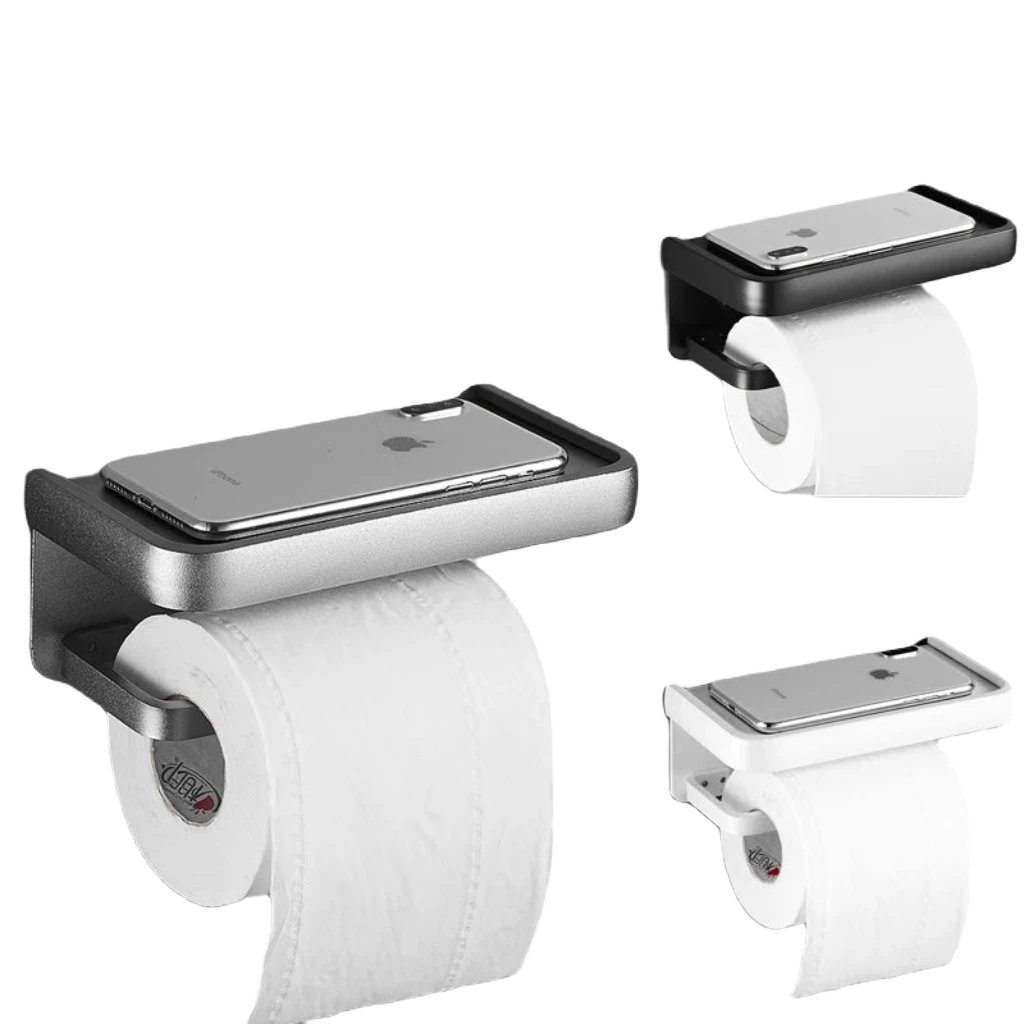 toiletrulleholder sort