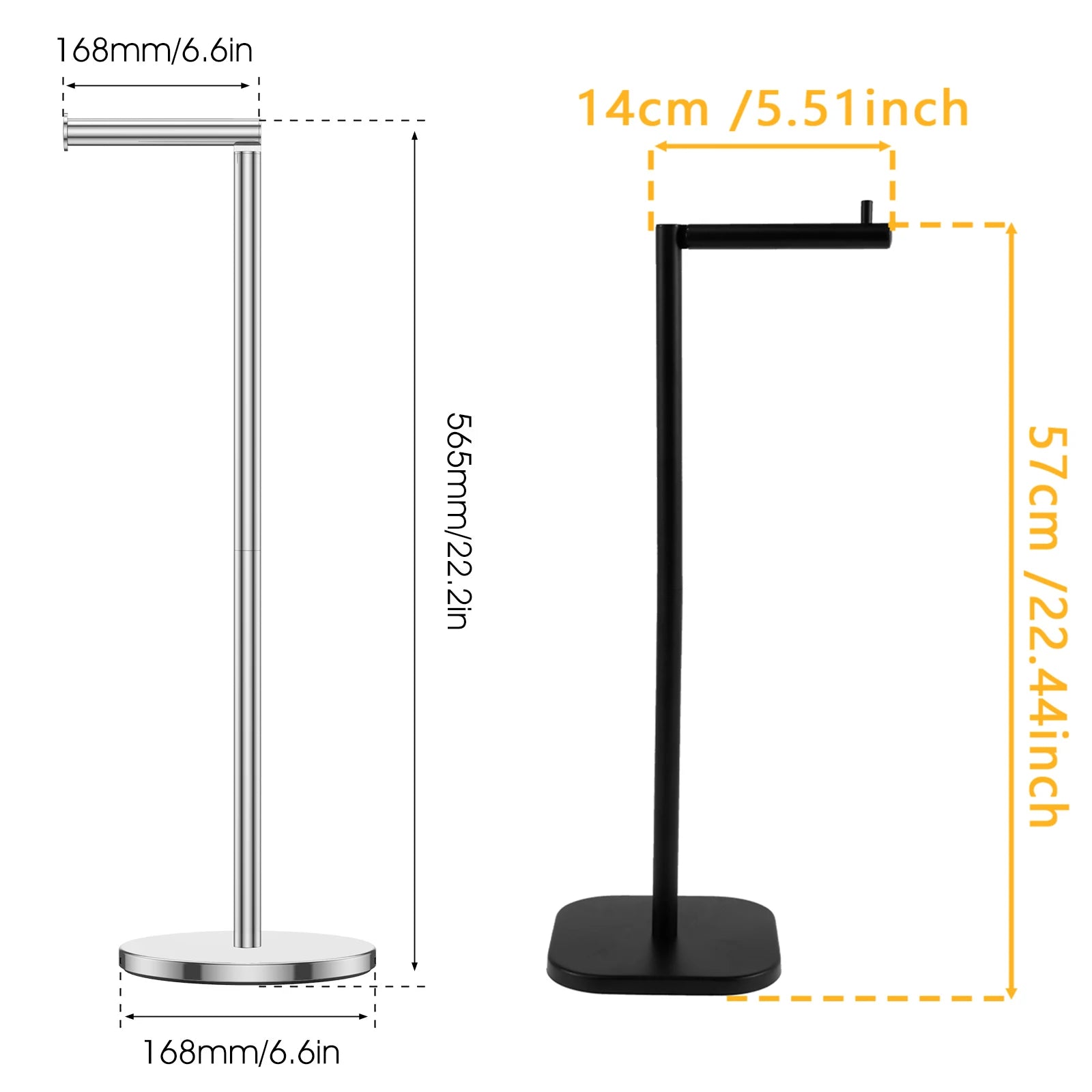 fritstående toiletrulleholder