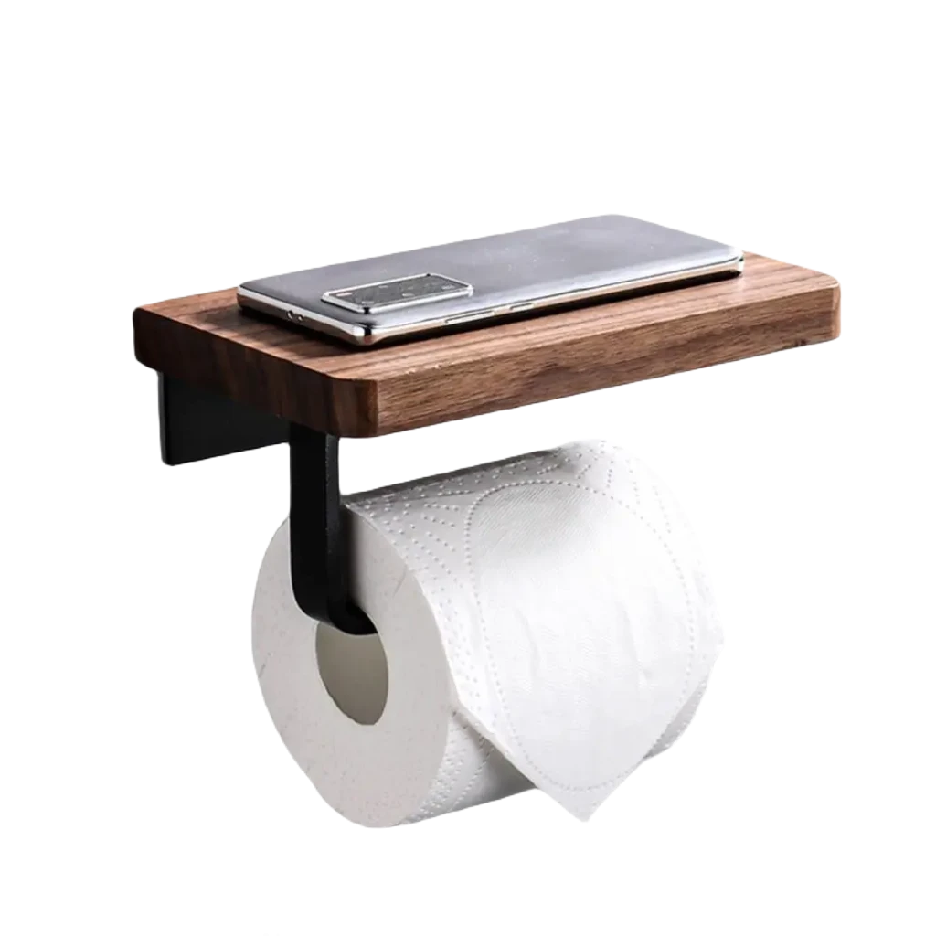 toiletrulleholder træ